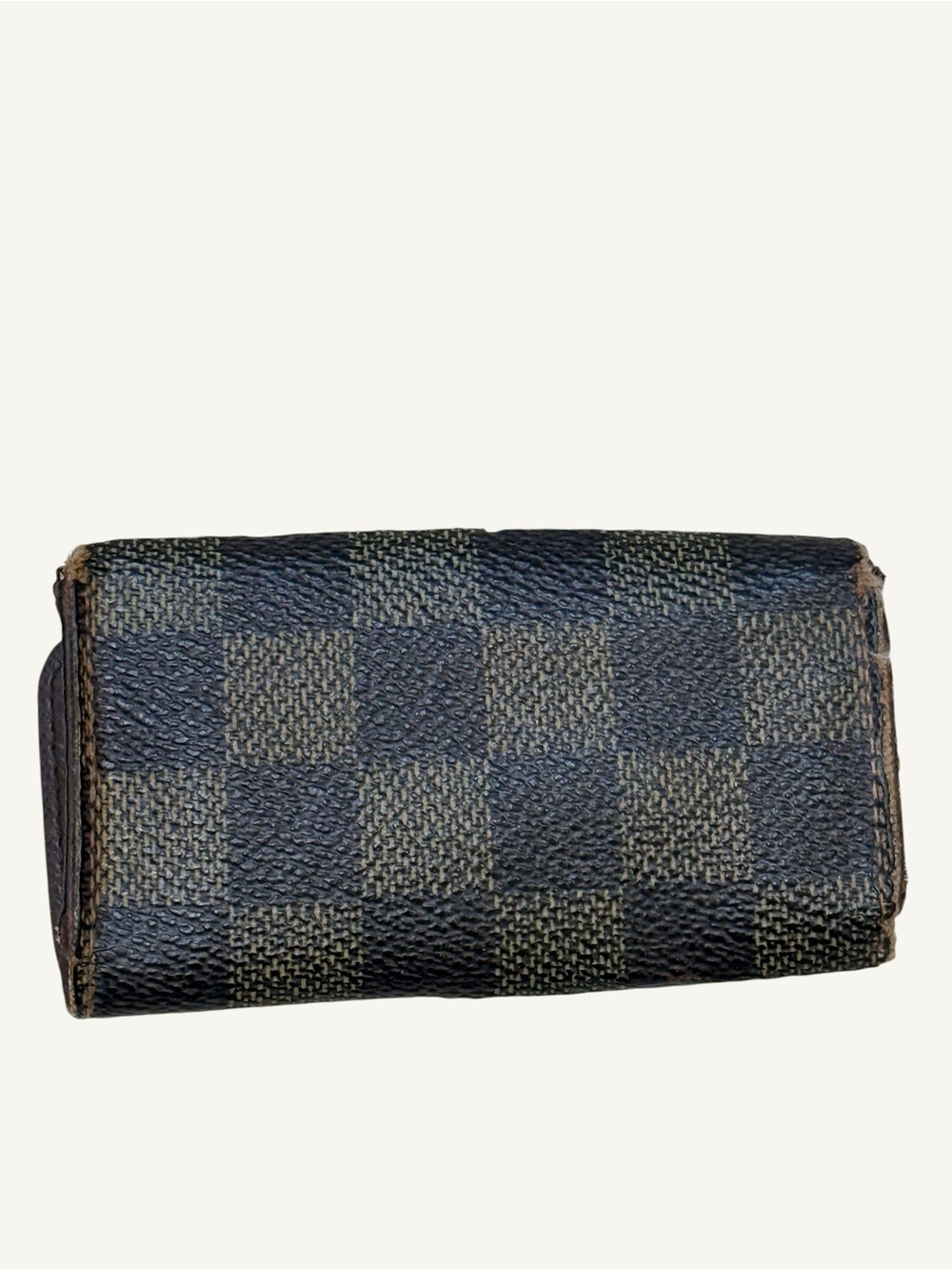 Louis Vuitton Damier Ebene 4 Key Holder Brown Wallet Case - Picture 2 of 11